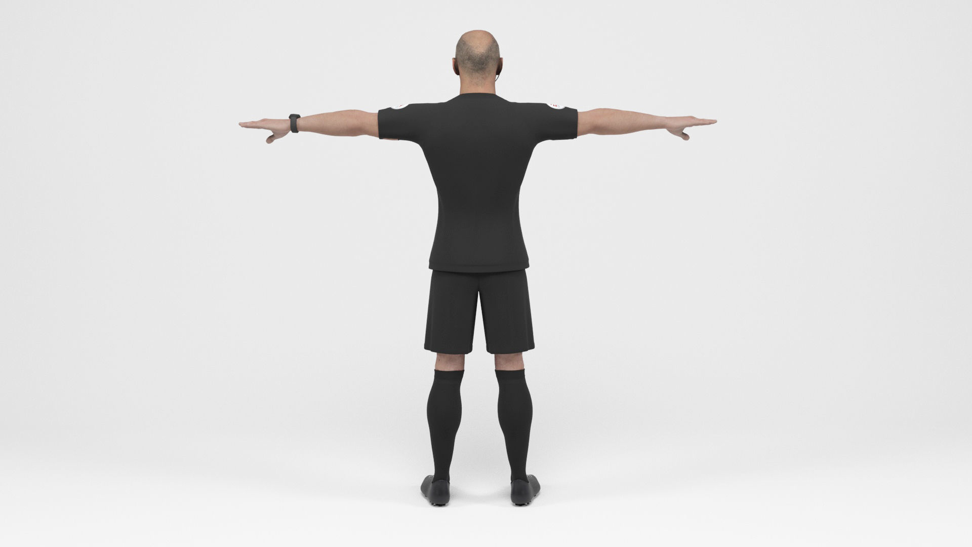 Referee 1 soccer 3D model_4