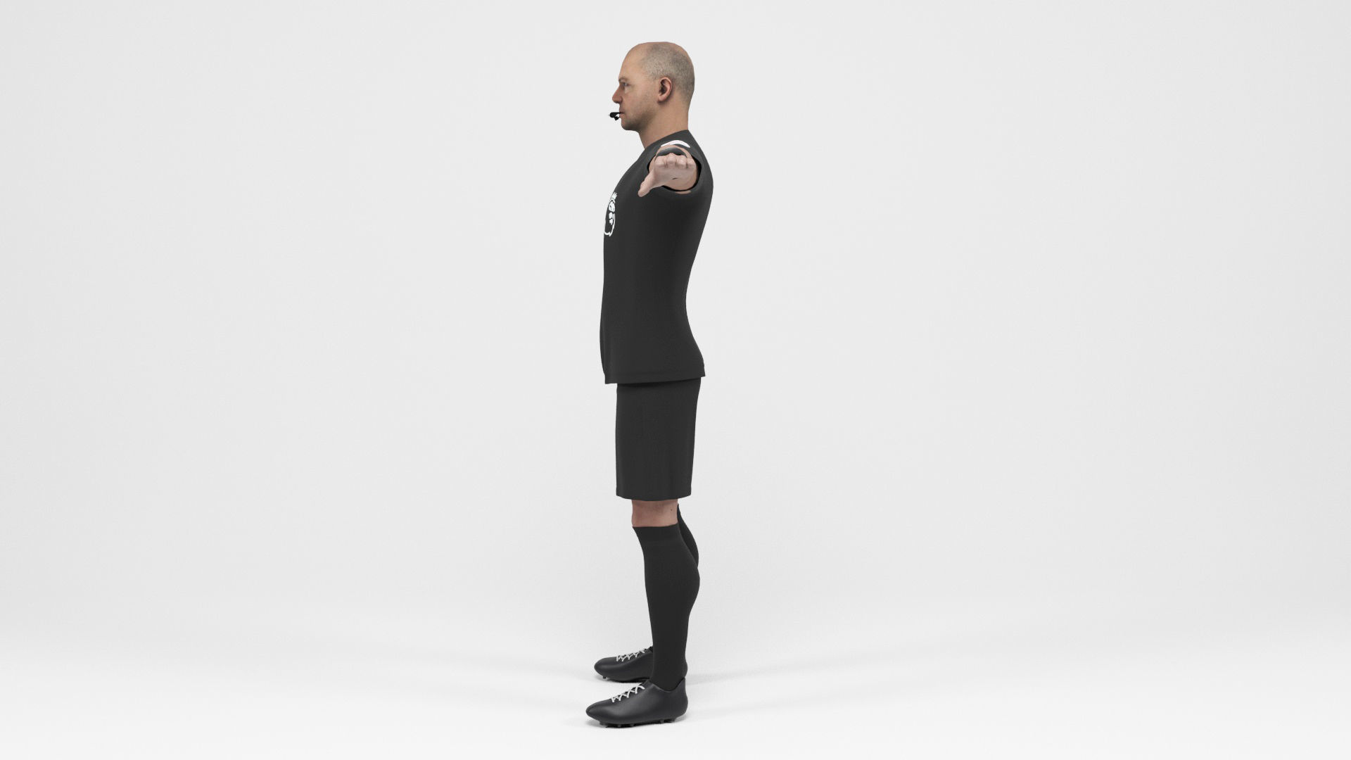 Referee 1 soccer 3D model_3