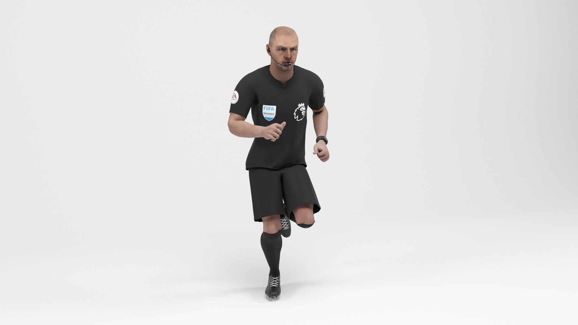 Referee 1 soccer 3D model_10