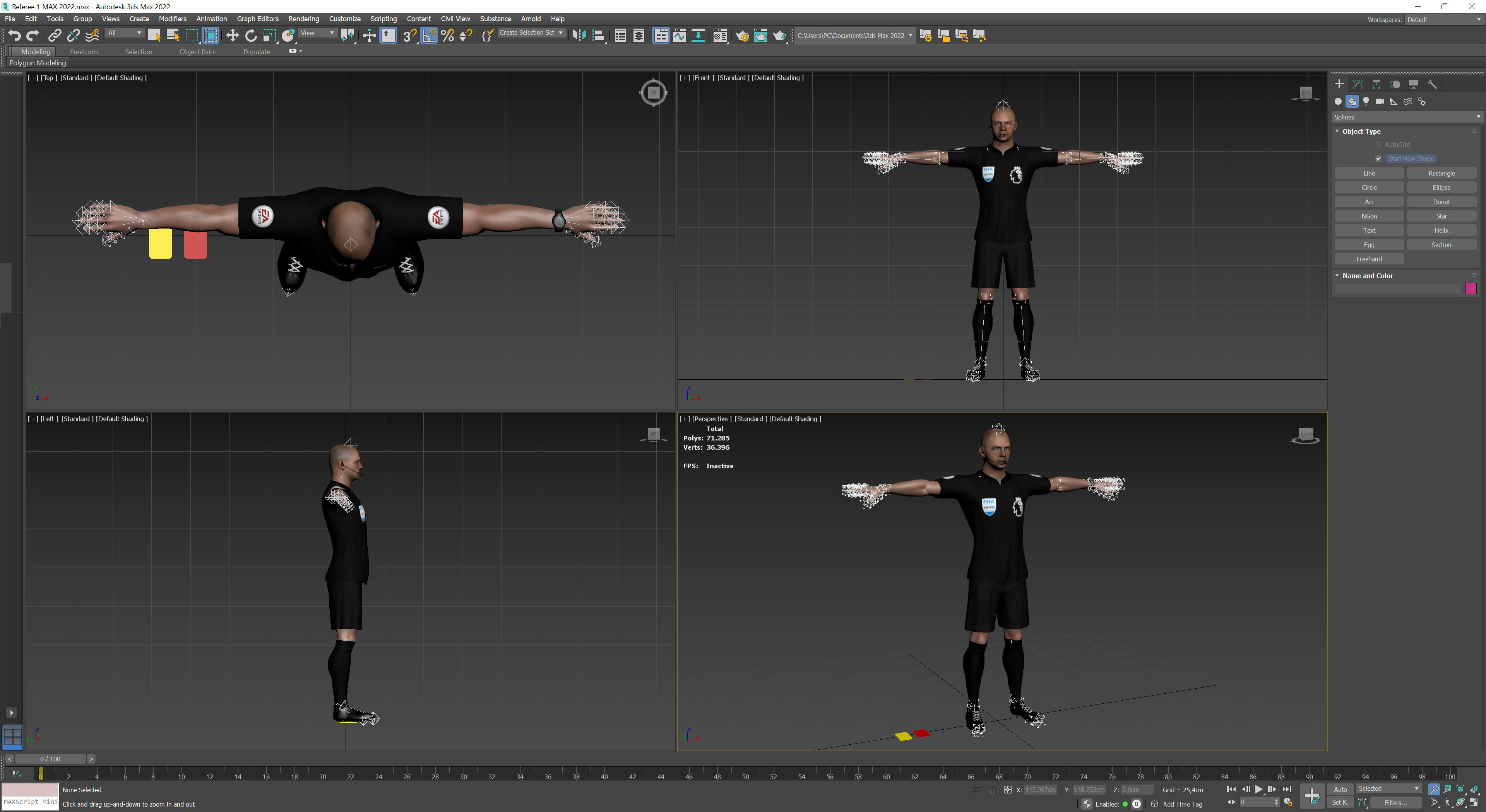 Referee 1 soccer 3D model_13