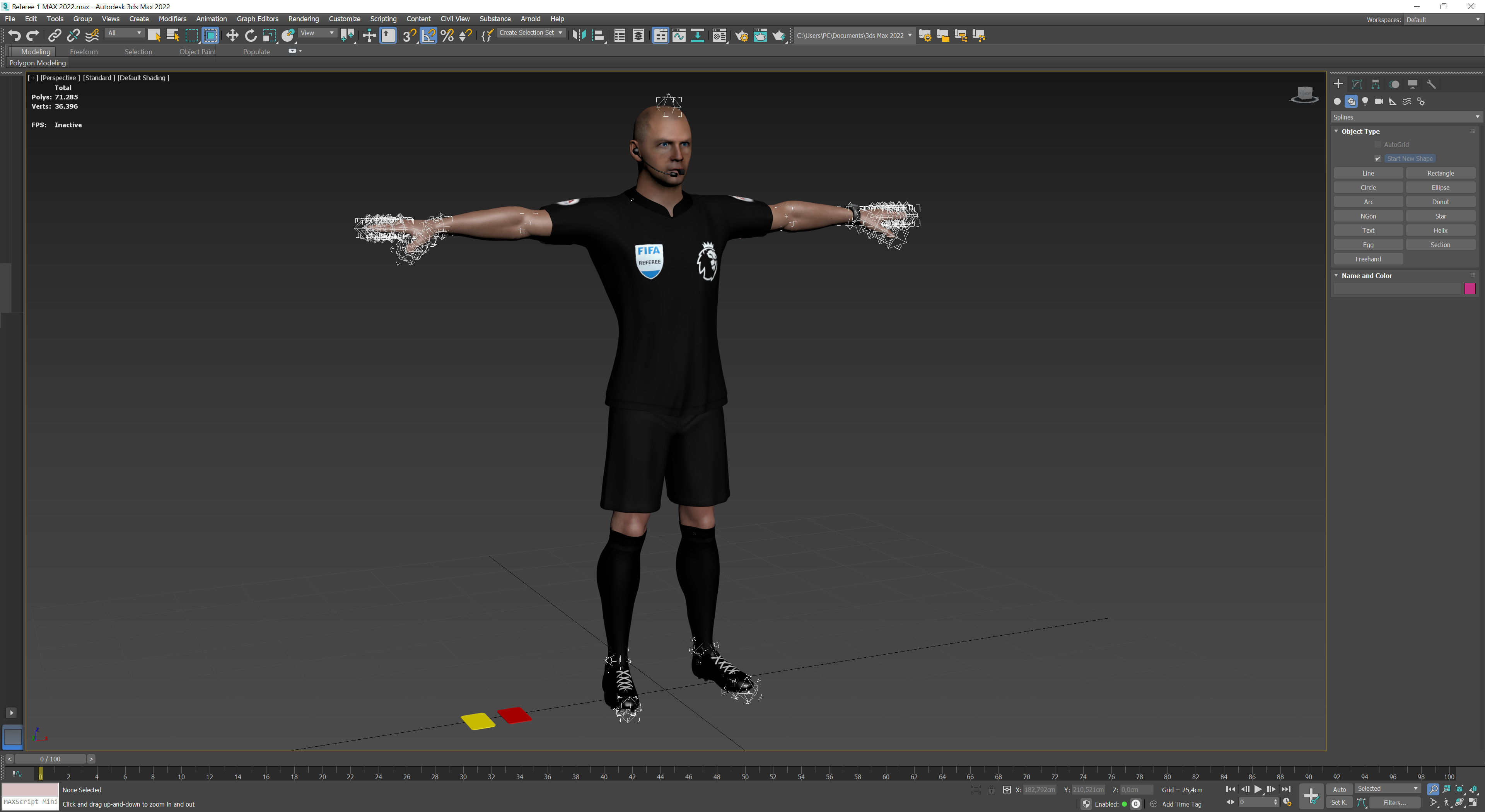 Referee 1 soccer 3D model_12