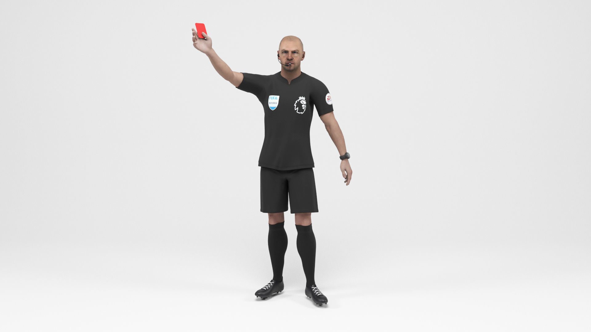 Referee 1 soccer 3D model_7
