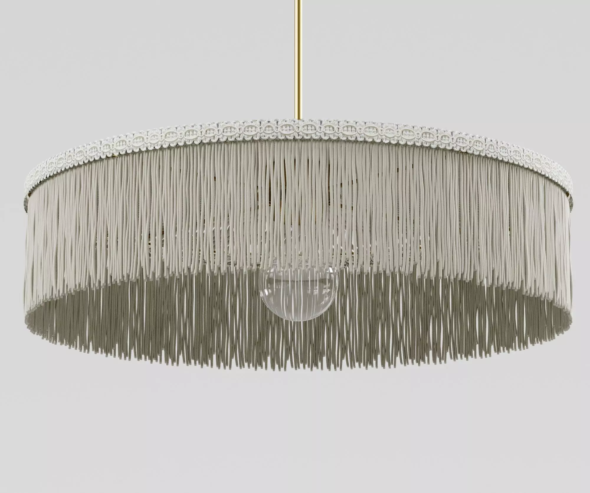 Fringed Parasol Pendant Light by Honore 3D model_0