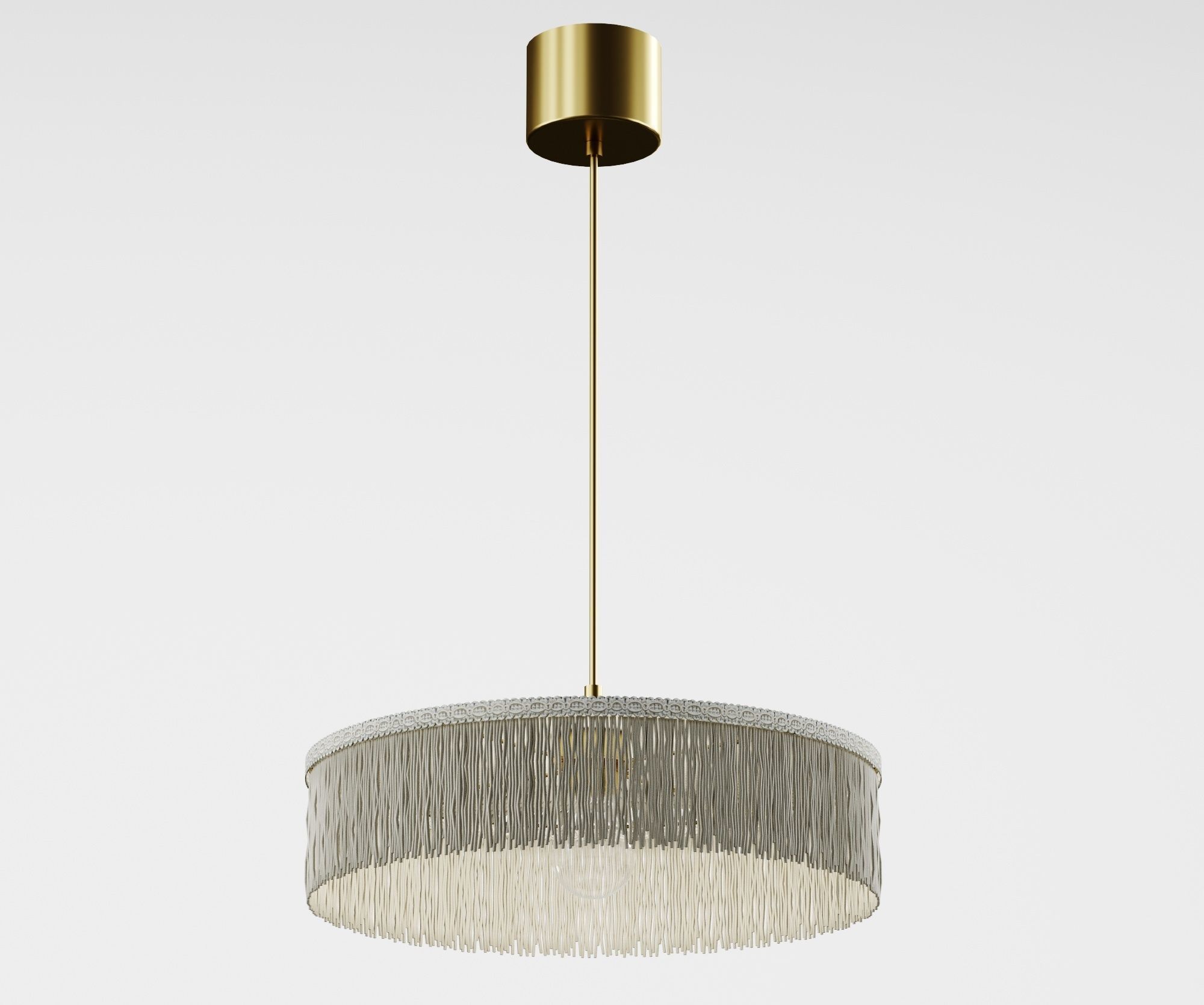 Fringed Parasol Pendant Light by Honore 3D model_3