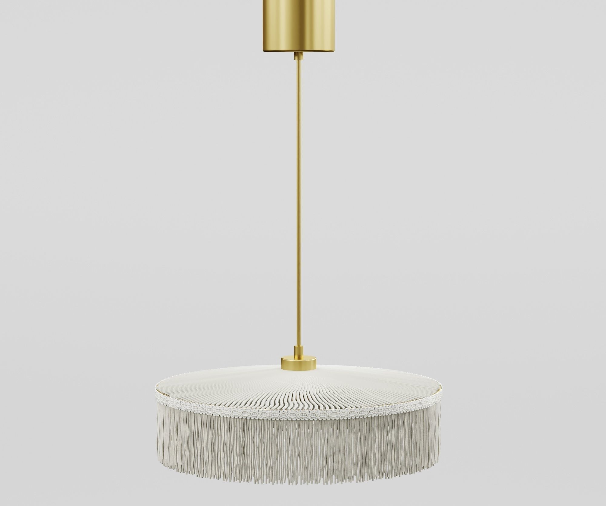 Fringed Parasol Pendant Light by Honore 3D model_6