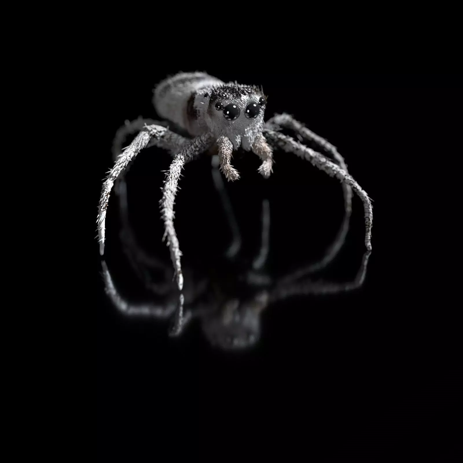 European Zebra jumping spider-Highpolygon 3D model fullsize 3D model_0