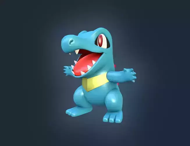 Pokemon Totodile for 3d Printing 3D print model