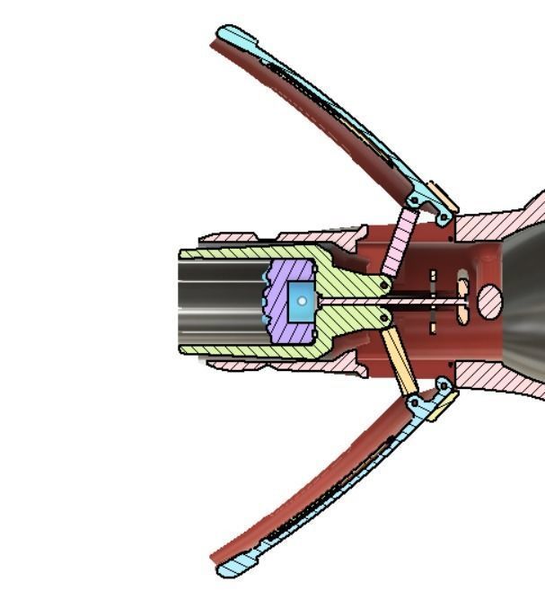 Metroid Dread Samus Aran Omega Arm Cannon With Firing Action 3D print model_7