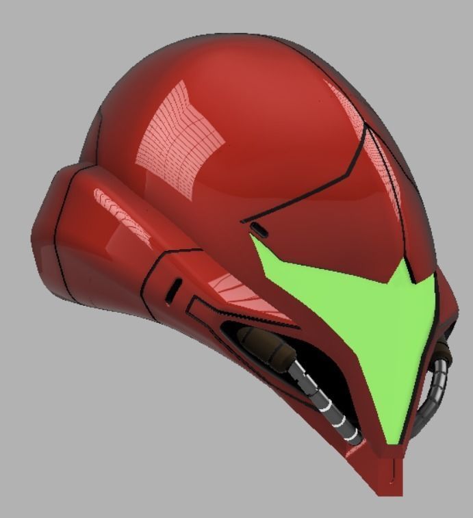 Metroid Dread Helmet 3D print model_2