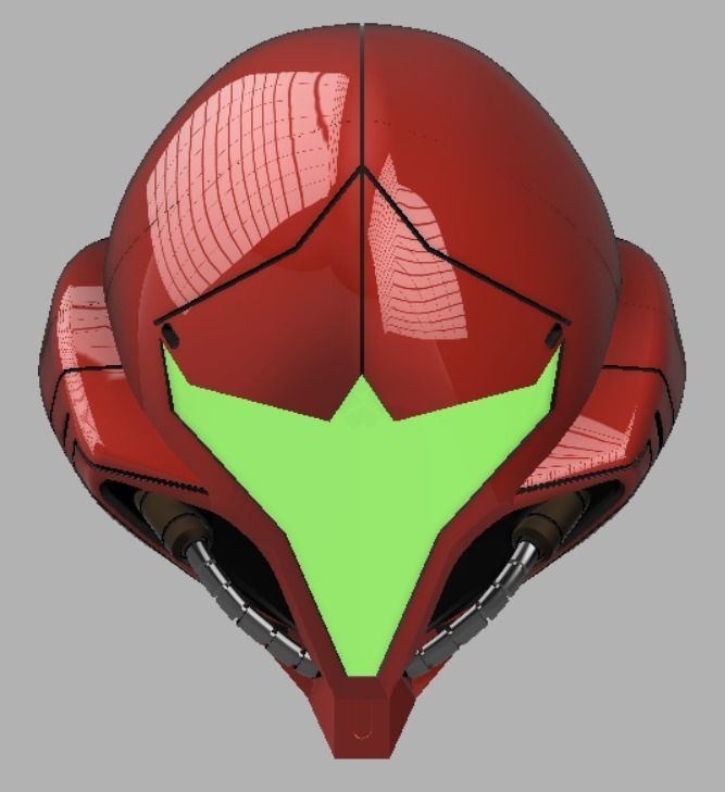 Metroid Dread Helmet 3D print model_1