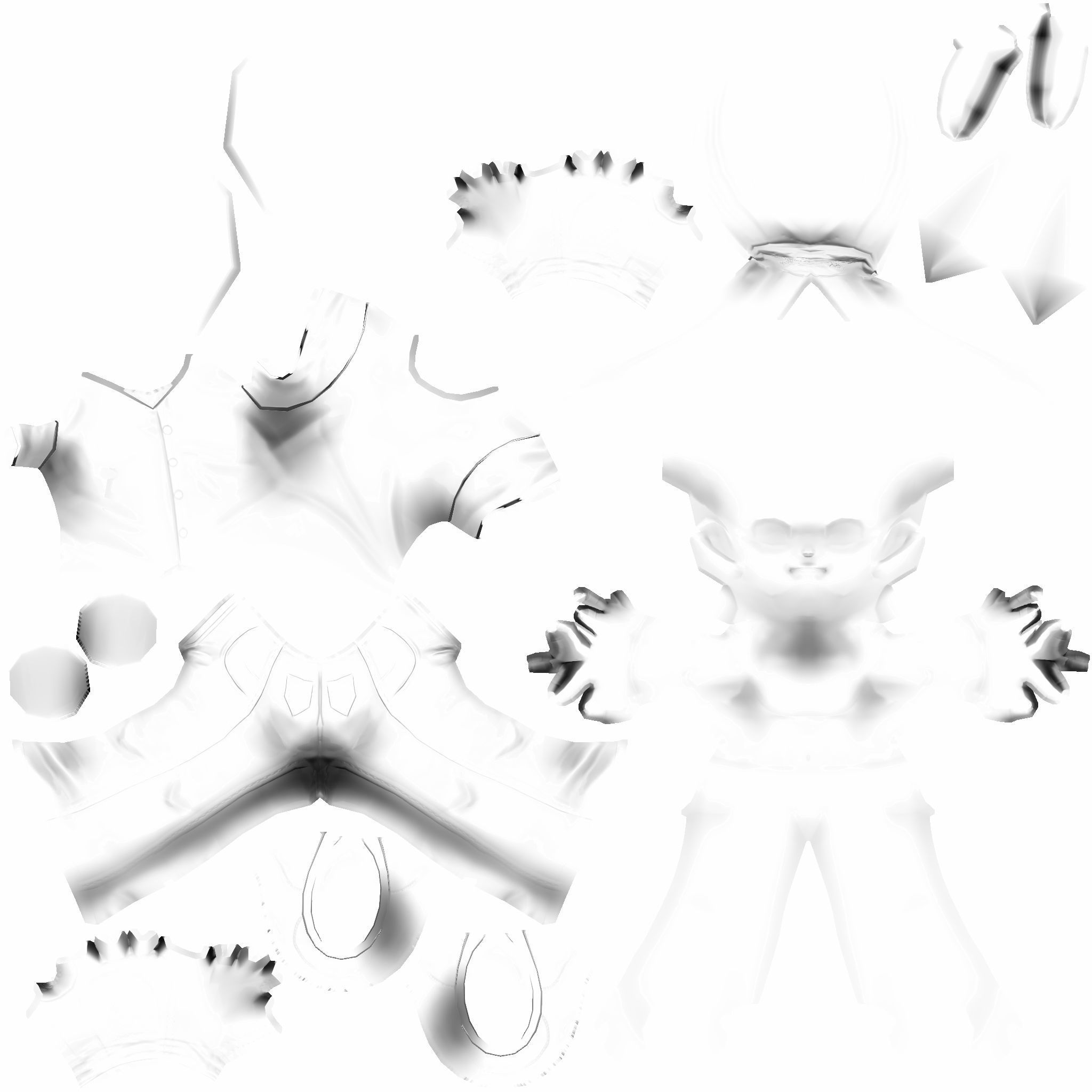 stylized anime boy half chibi character - Perfect to game engine Low-poly 3D model_14