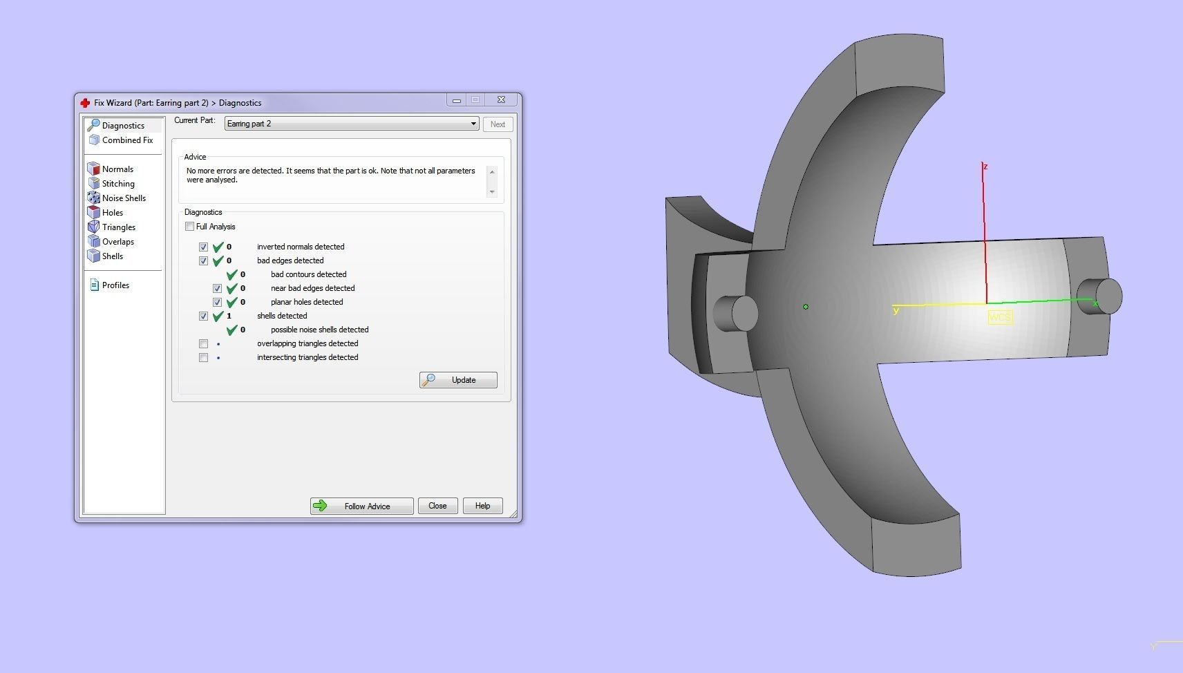 Earrings with diamonds 3D print model_4