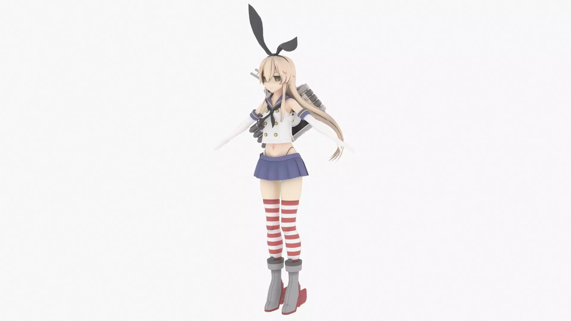 Shimakaze - Kantai Collection 3D model_0