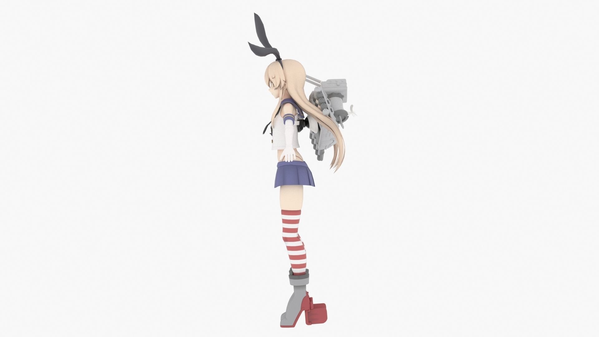 Shimakaze - Kantai Collection 3D model_2