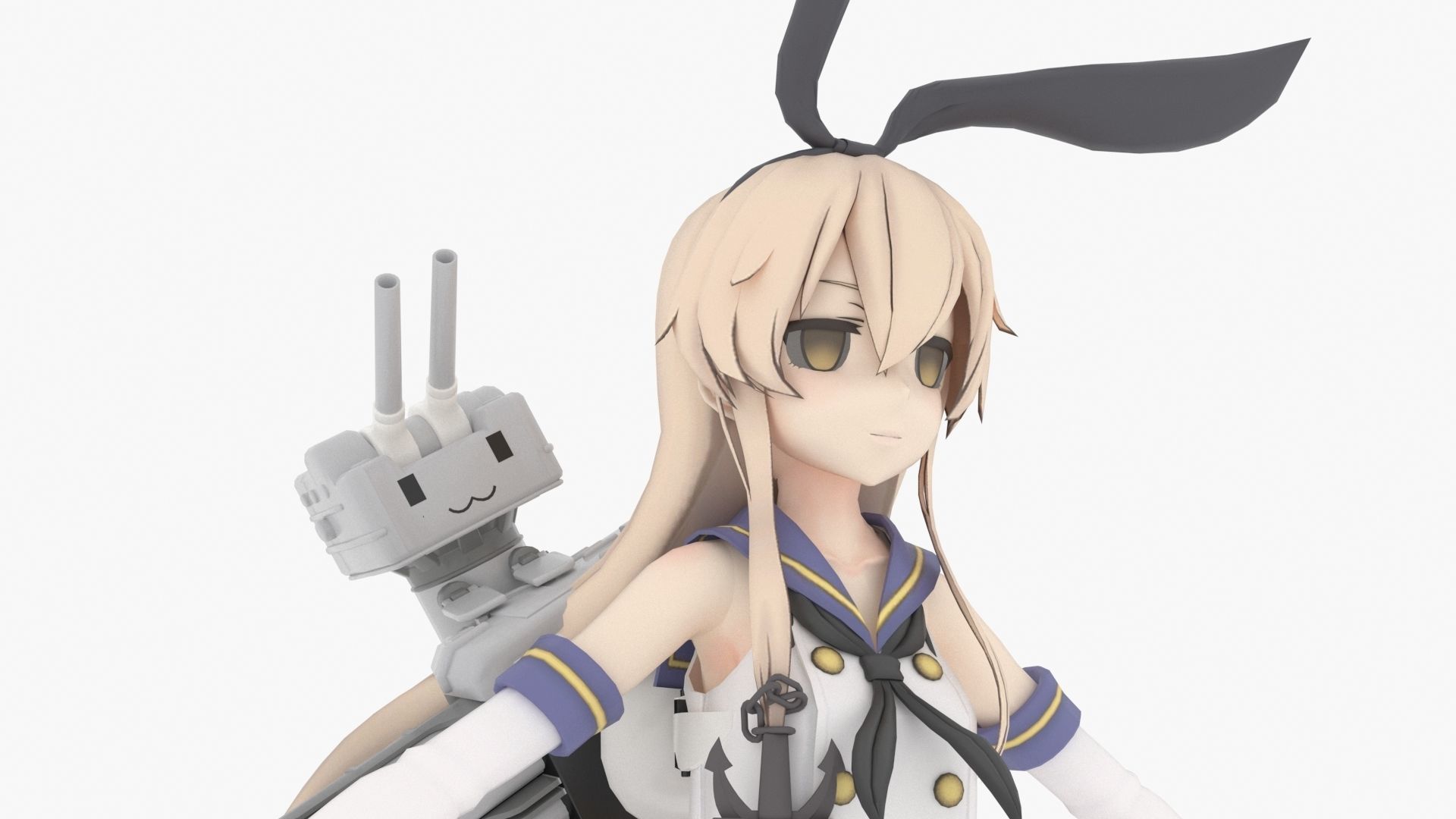 Shimakaze - Kantai Collection 3D model_12