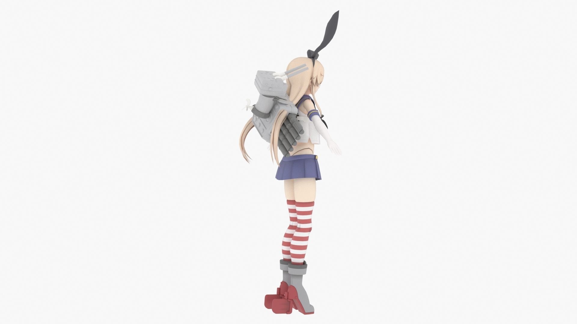 Shimakaze - Kantai Collection 3D model_7