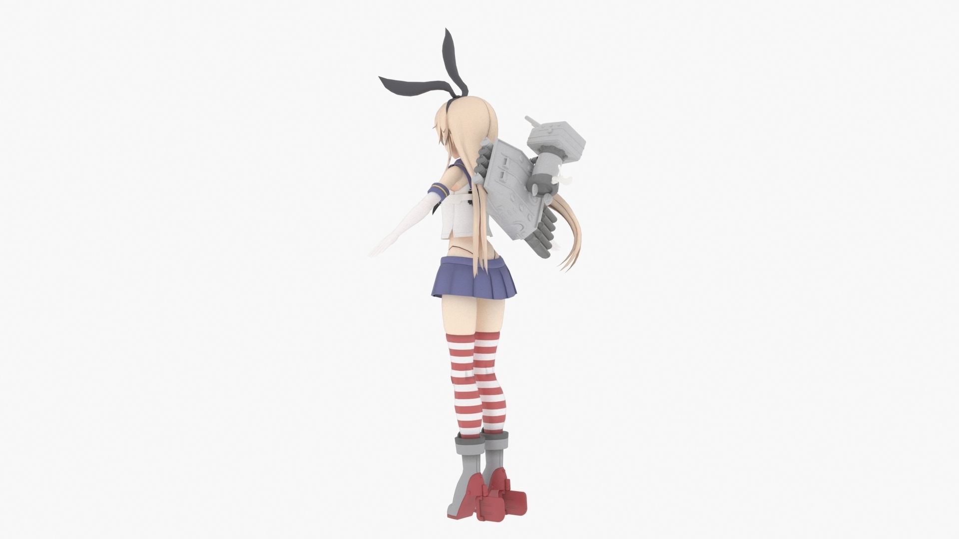 Shimakaze - Kantai Collection 3D model_3