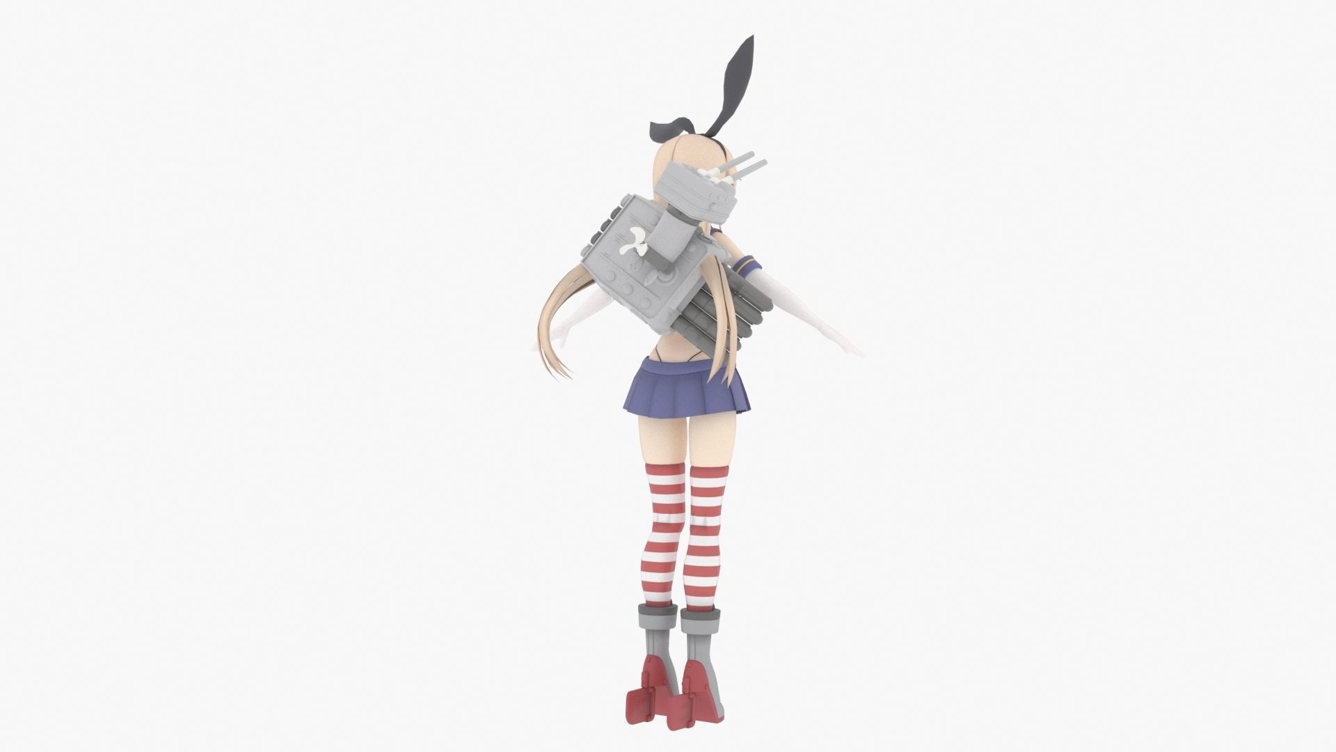 Shimakaze - Kantai Collection 3D model_6