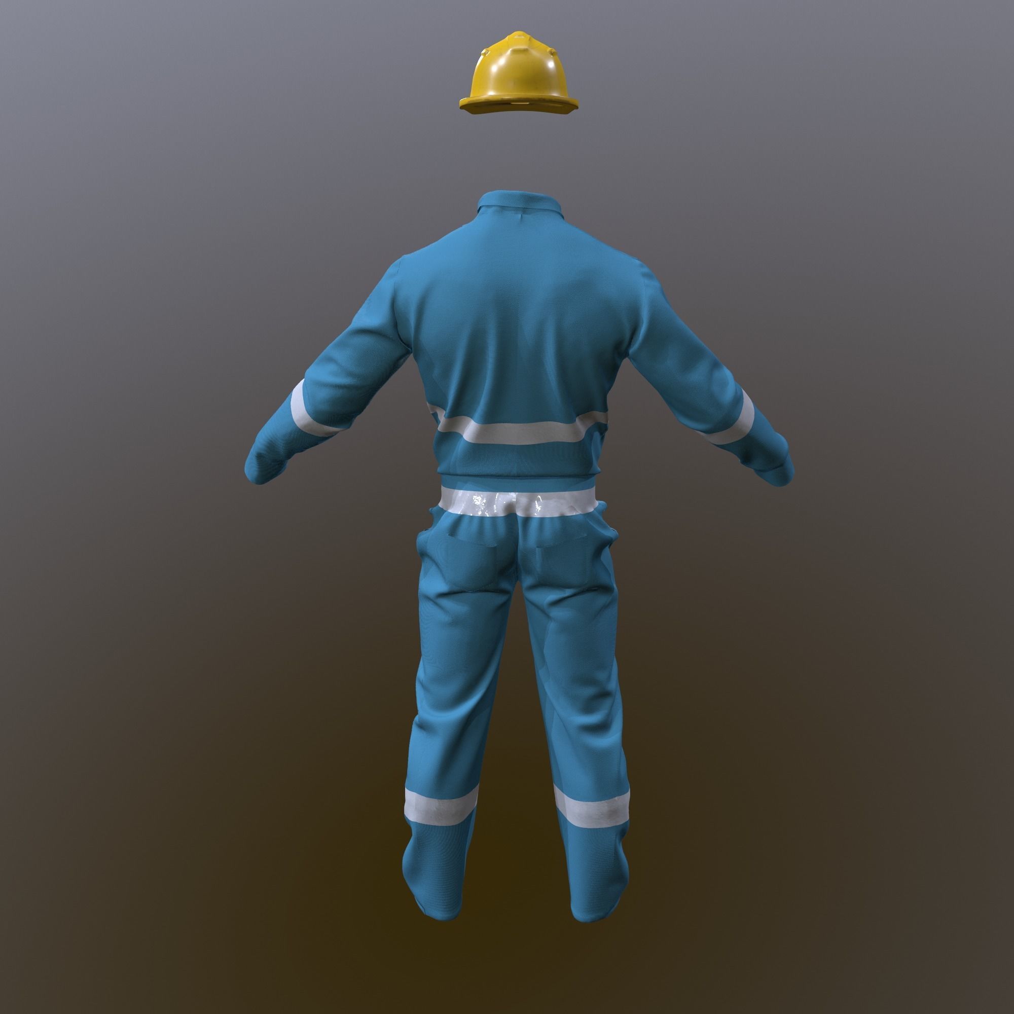 Worker Cloth 3D model_10