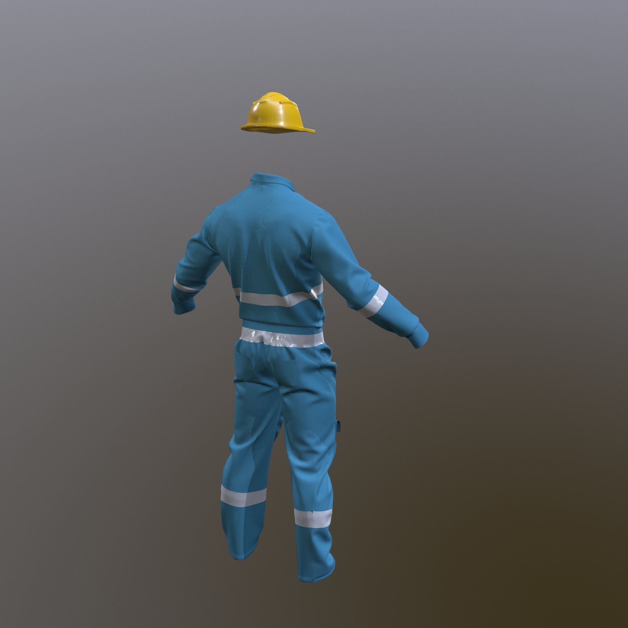 Worker Cloth 3D model_8