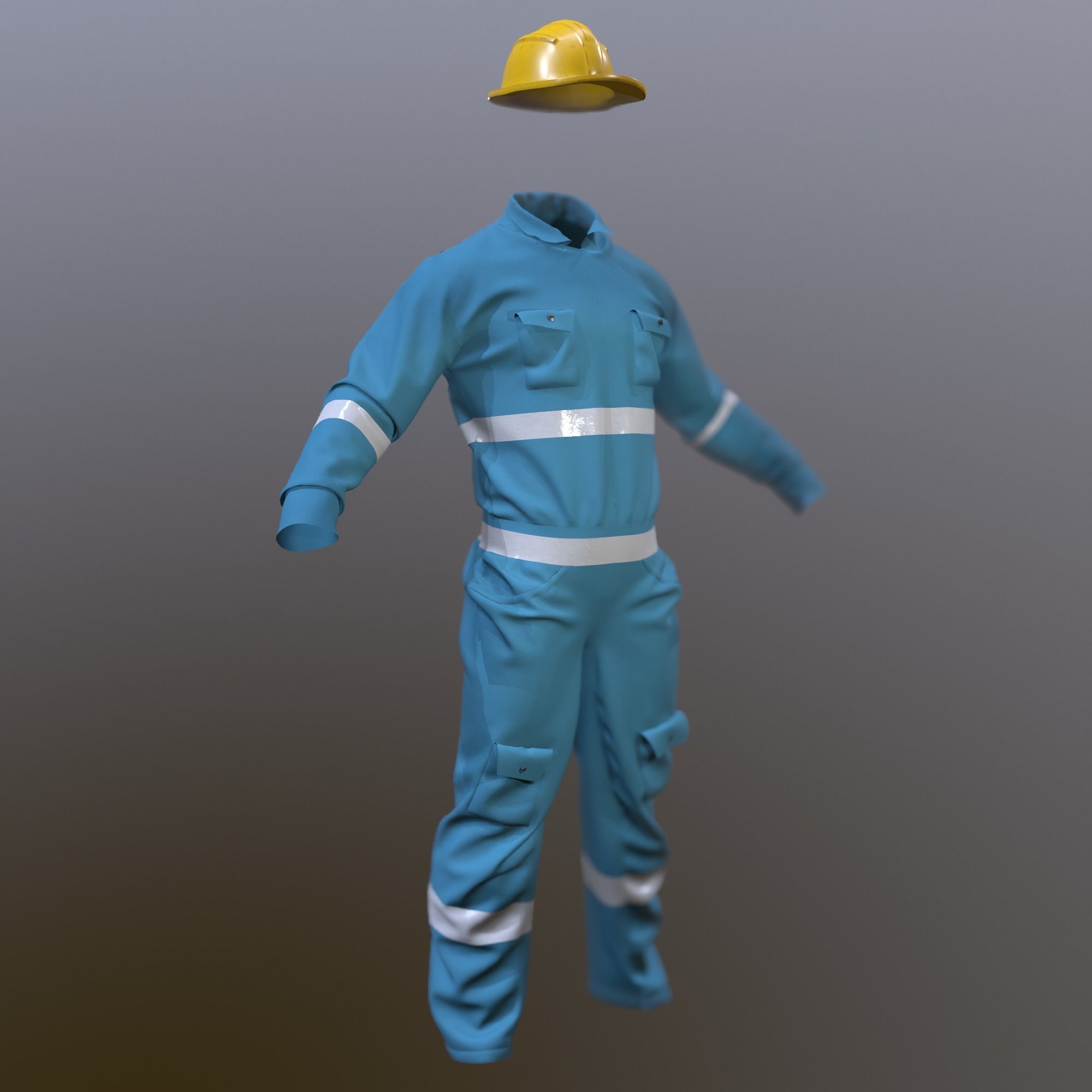 Worker Cloth 3D model_1