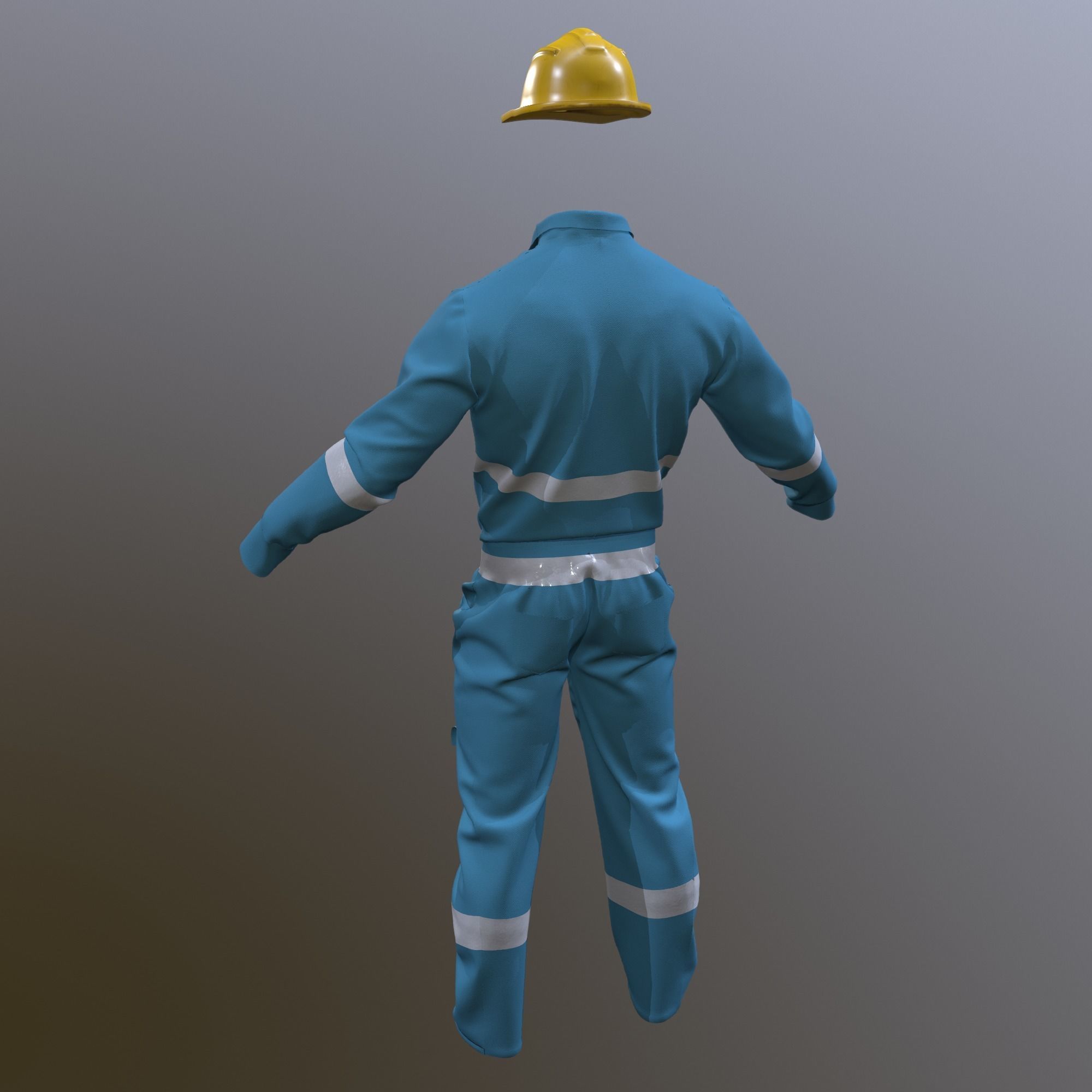 Worker Cloth 3D model_3