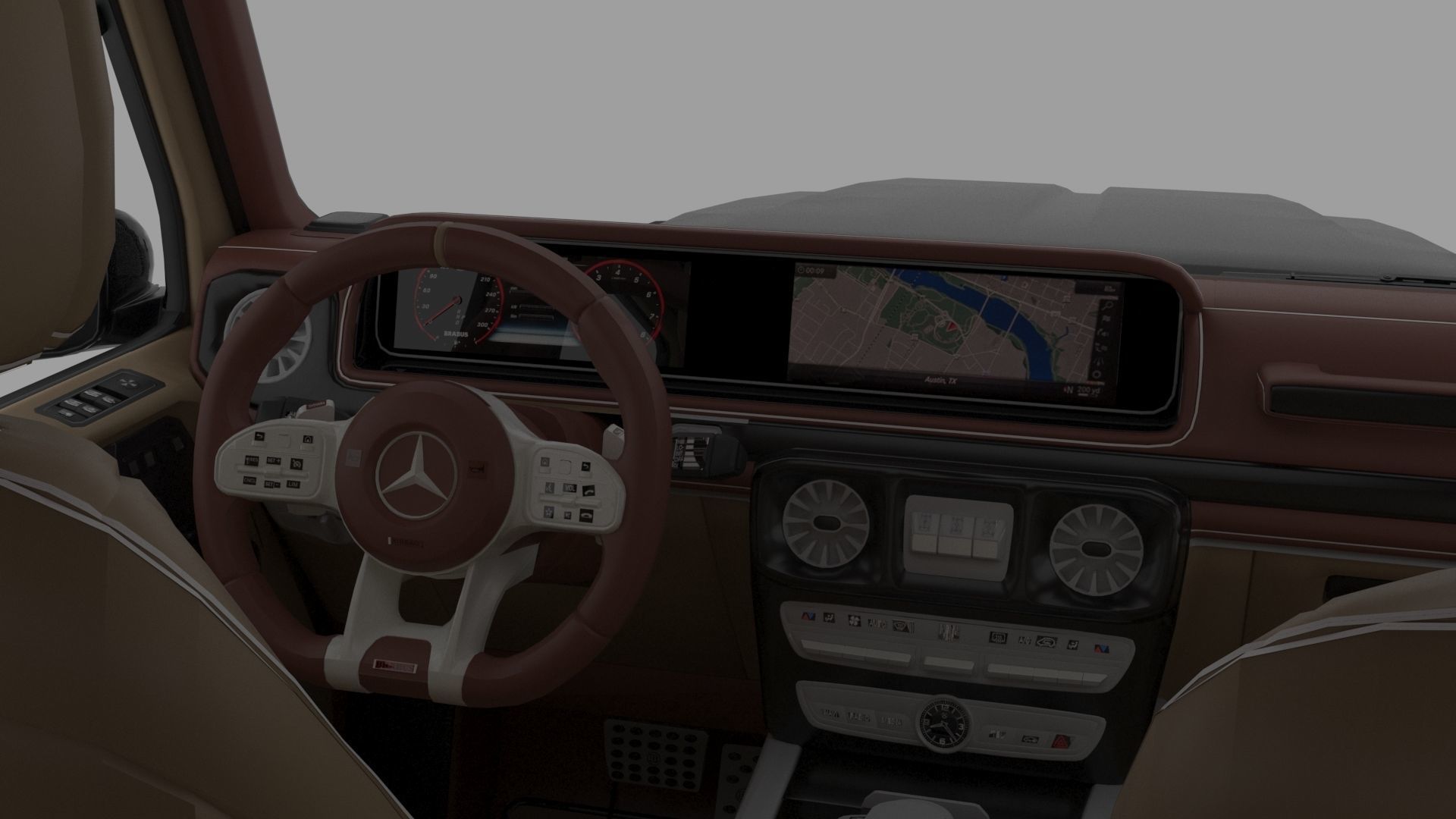 Brabus G V12 900 3D model_12