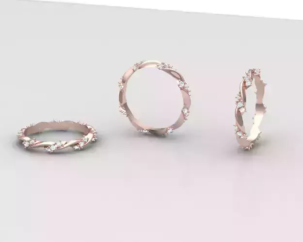 Small Engagement Diamonds Ring  everyday wear