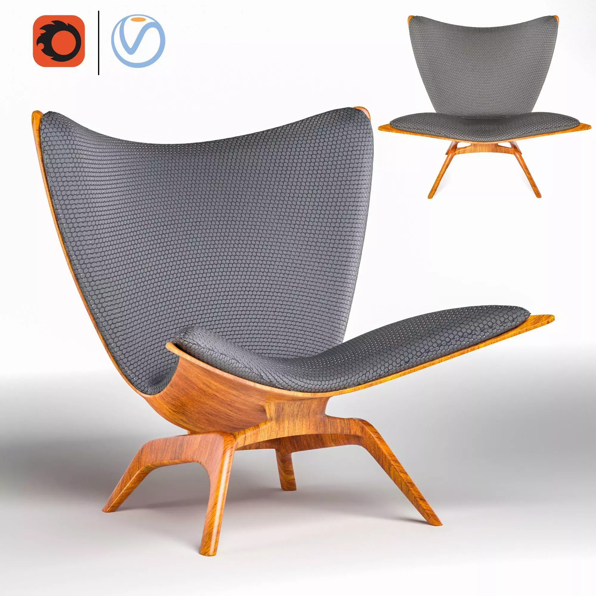 The reader armchair Free 3D model