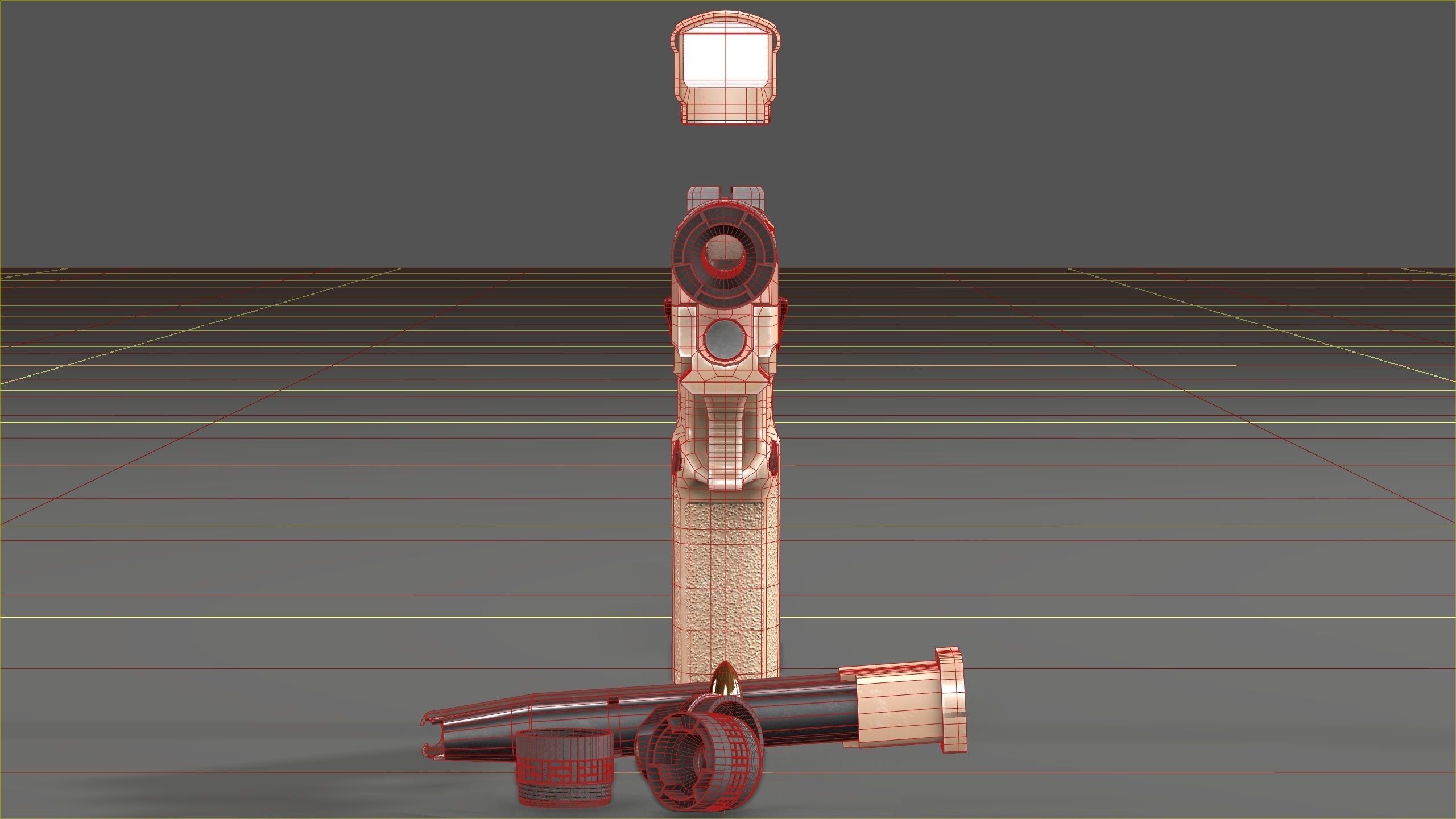 Sig Sauer M18 with MOD X Silencer Low-poly 3D model_19