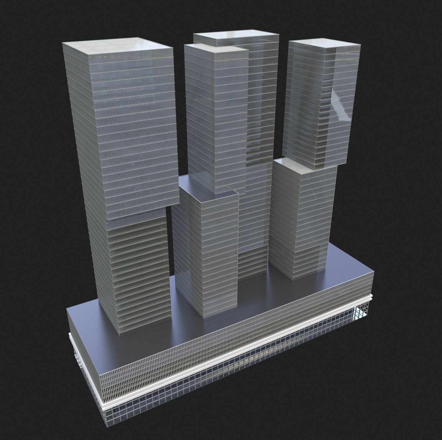 Office Building 3D model_1