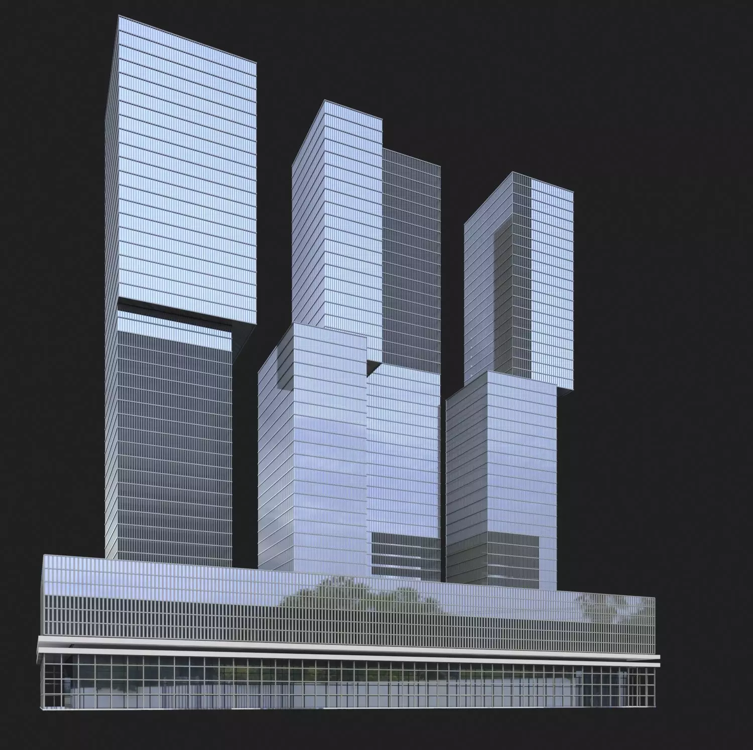 Office Building 3D model_0