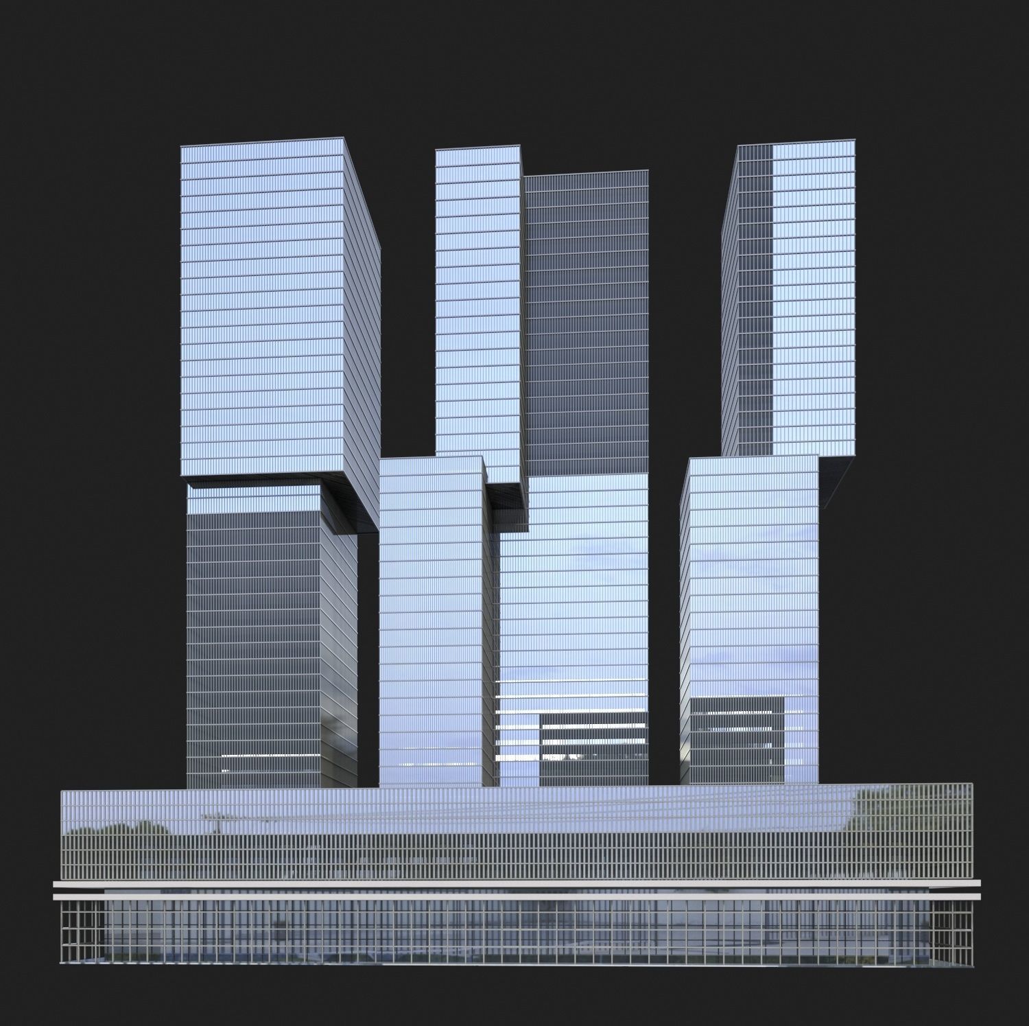 Office Building 3D model_2