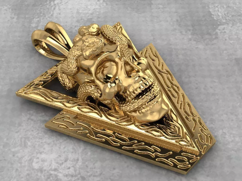 Skull Pendant 3D print model