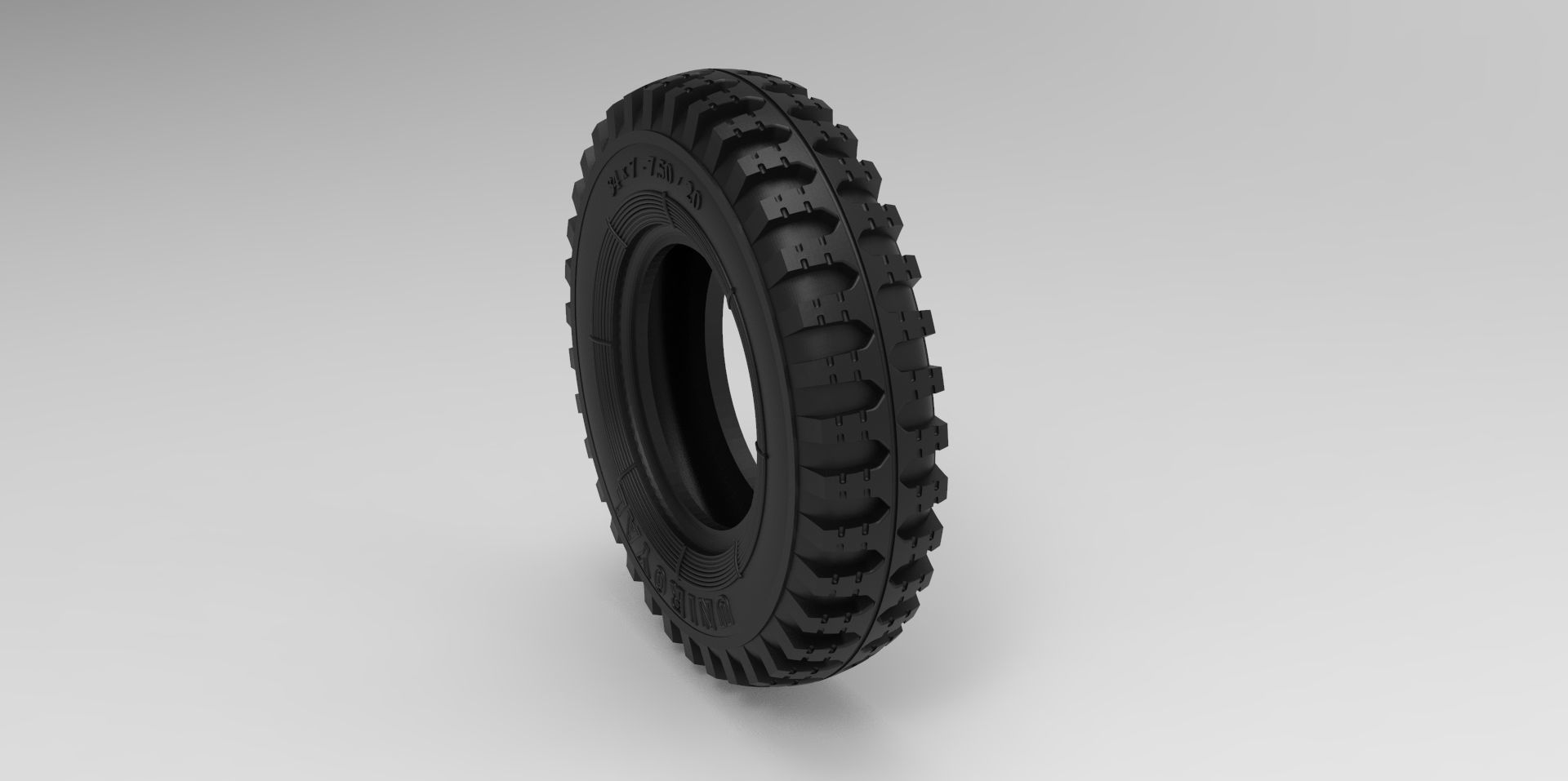 WWII German Kubel Wagen or Blitz Mold Rims Tires files 3D print model_16