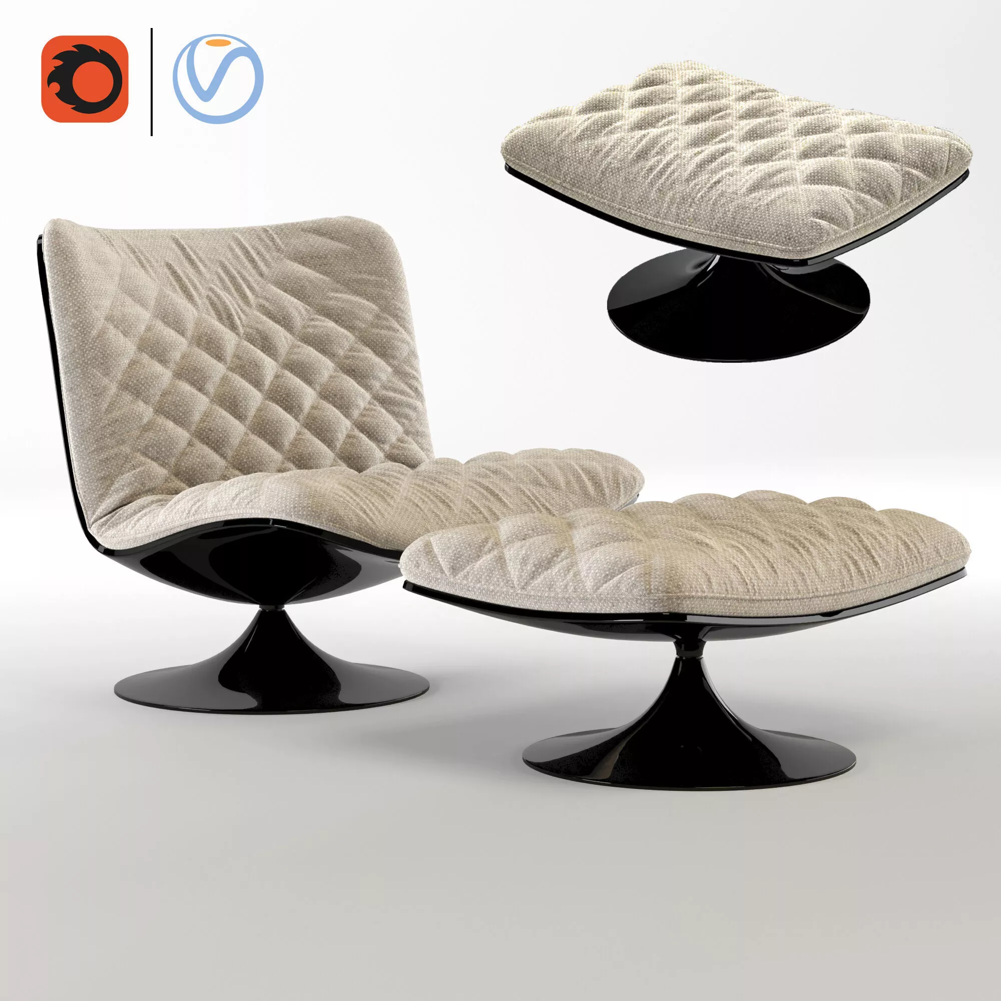 Baxter armchair Free 3D model