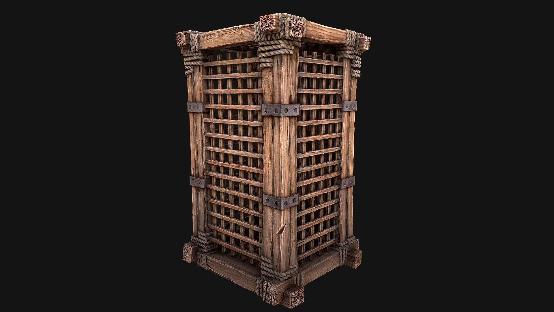 Medieval Prison Cells Low-poly 3D model_18