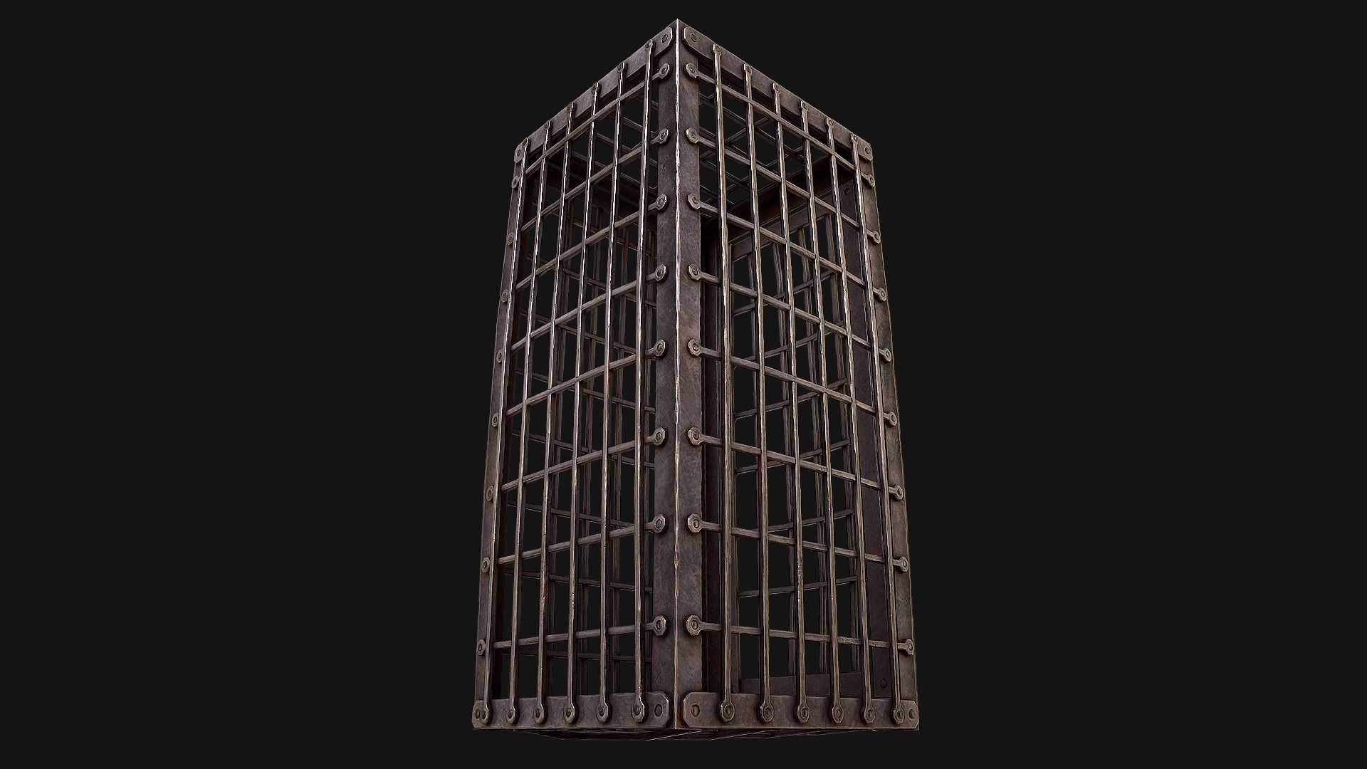 Medieval Prison Cells Low-poly 3D model_21