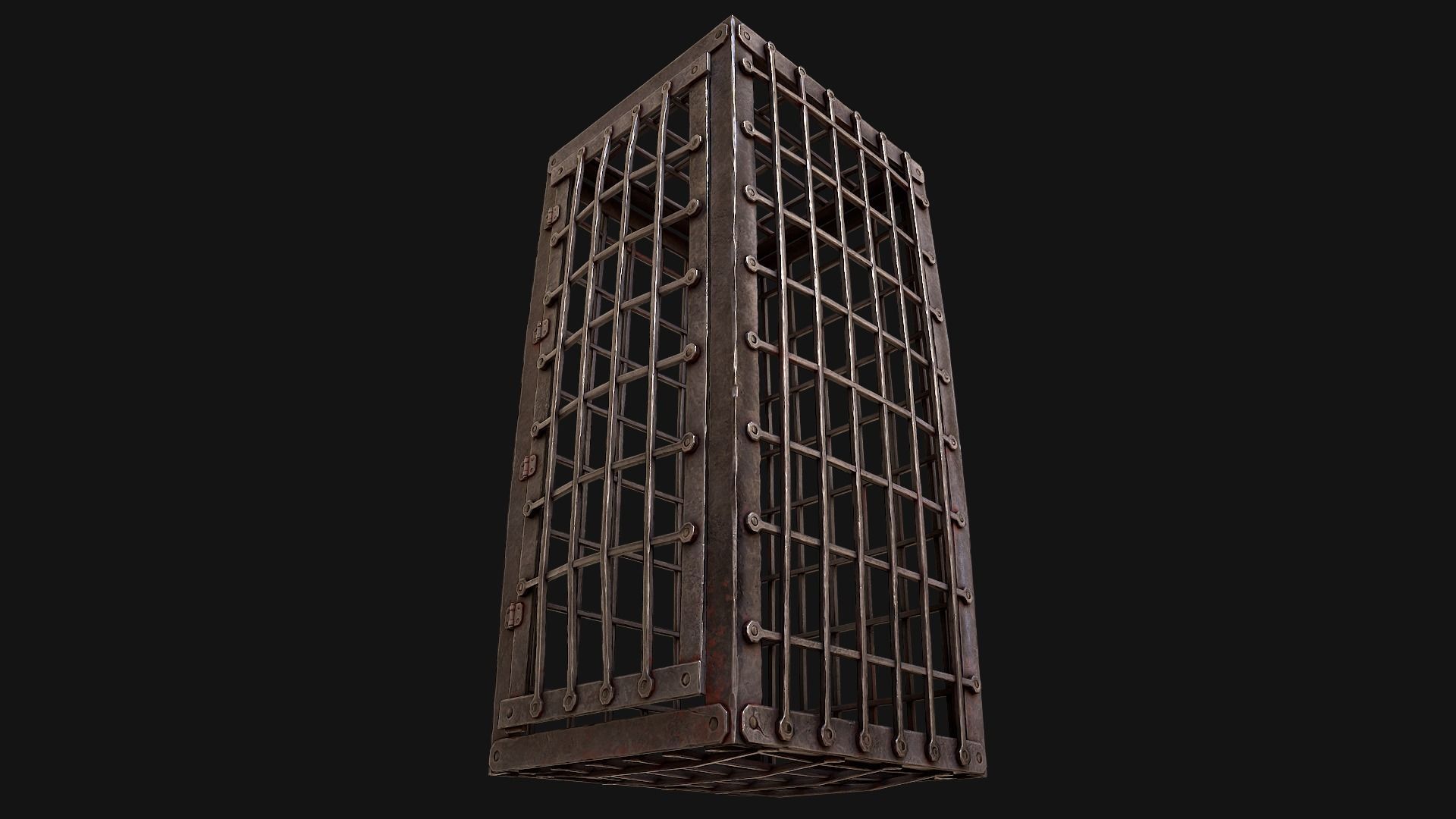 Medieval Prison Cells Low-poly 3D model_32