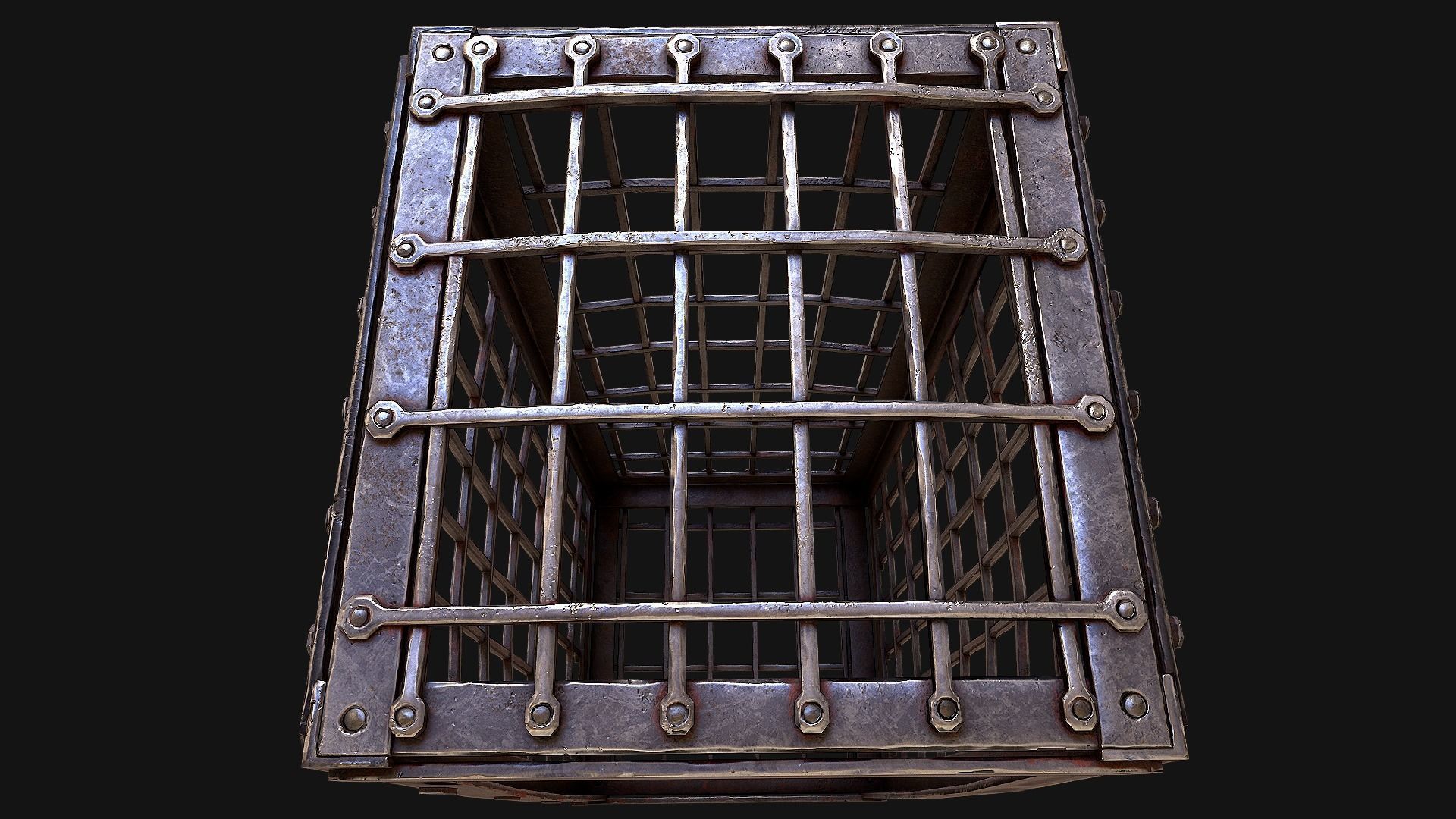 Medieval Prison Cells Low-poly 3D model_25