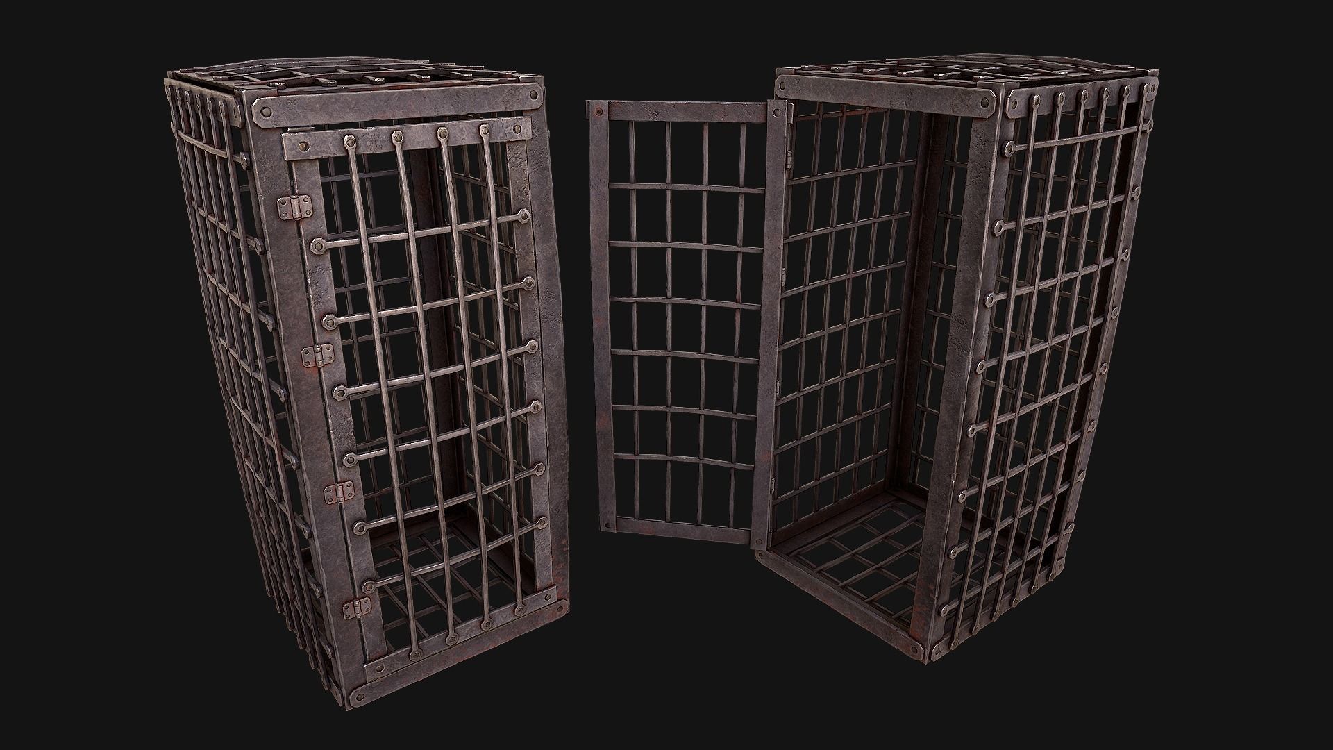 Medieval Prison Cells Low-poly 3D model_22