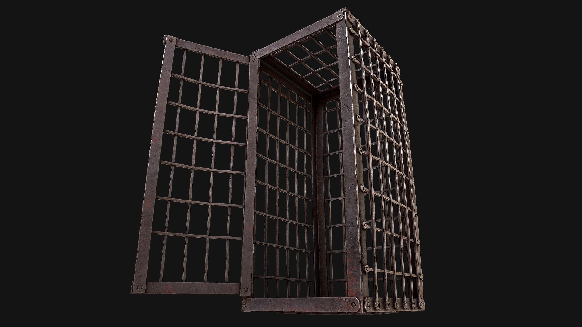 Medieval Prison Cells Low-poly 3D model_30