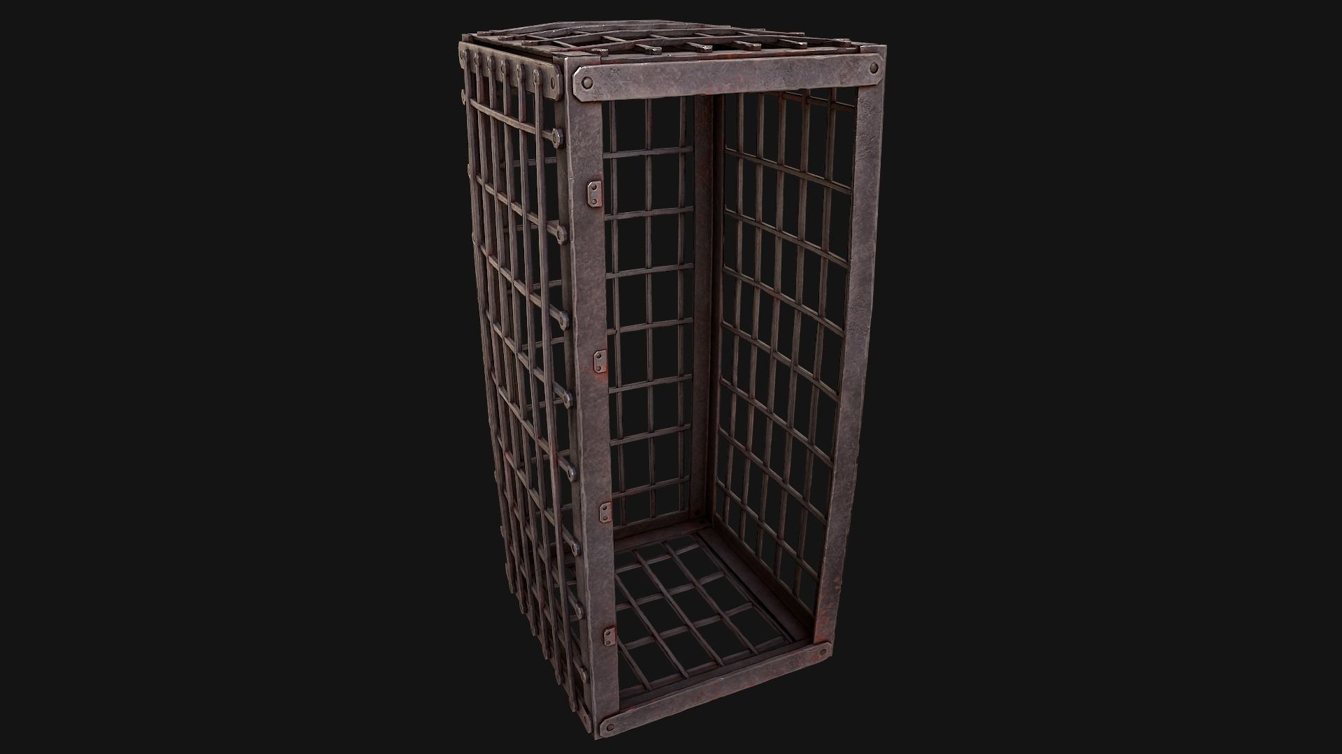 Medieval Prison Cells Low-poly 3D model_23
