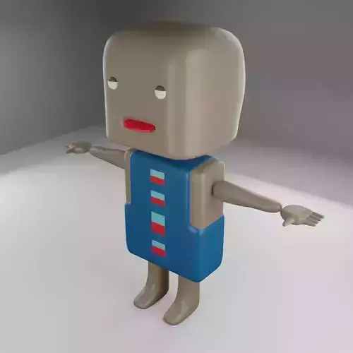 Low-Poly Minor Character Model - Games ready