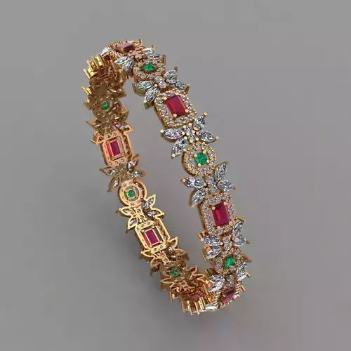 Diamond bangle jewelry for woman