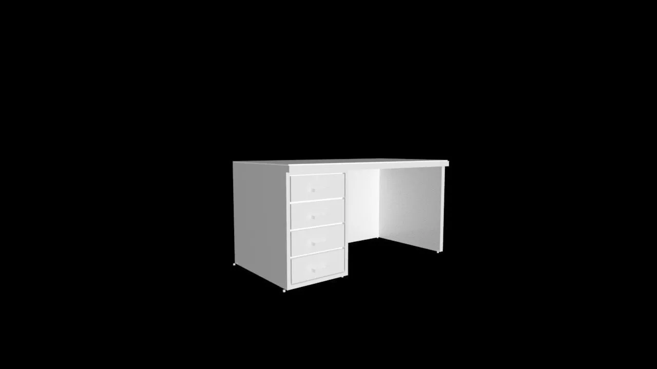 Writing Desk Free 3D model