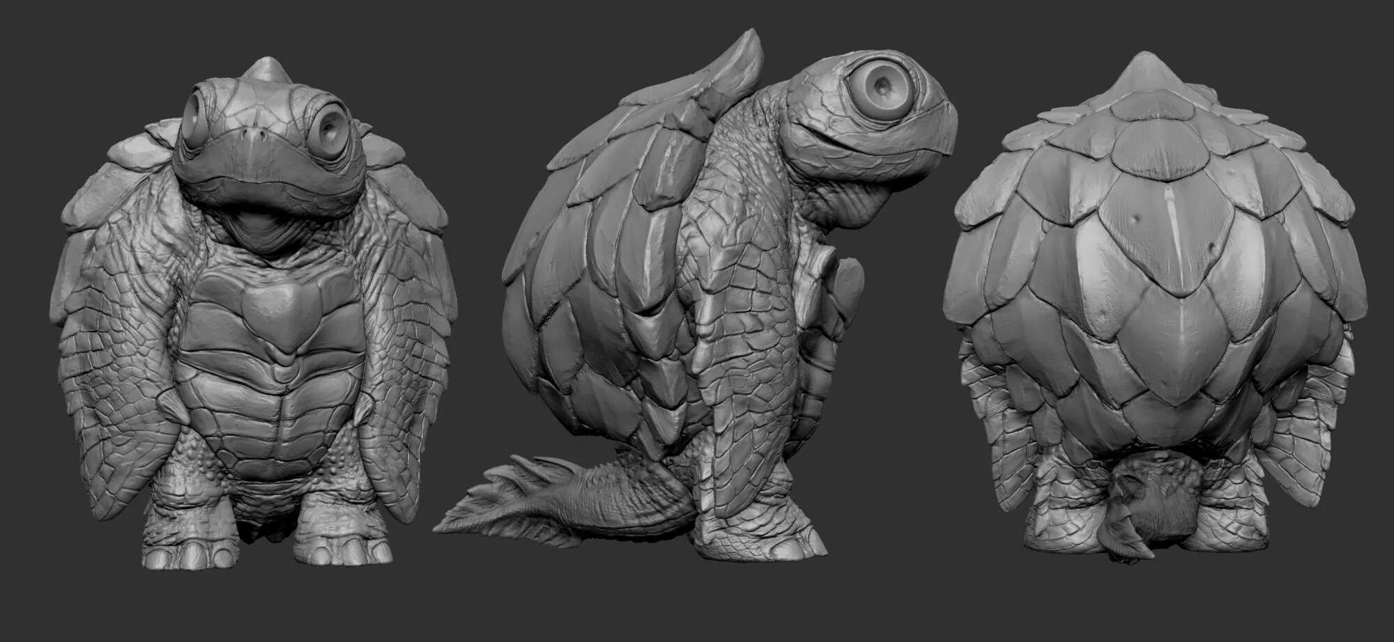 Cute Turtle Pre supported 3D print model