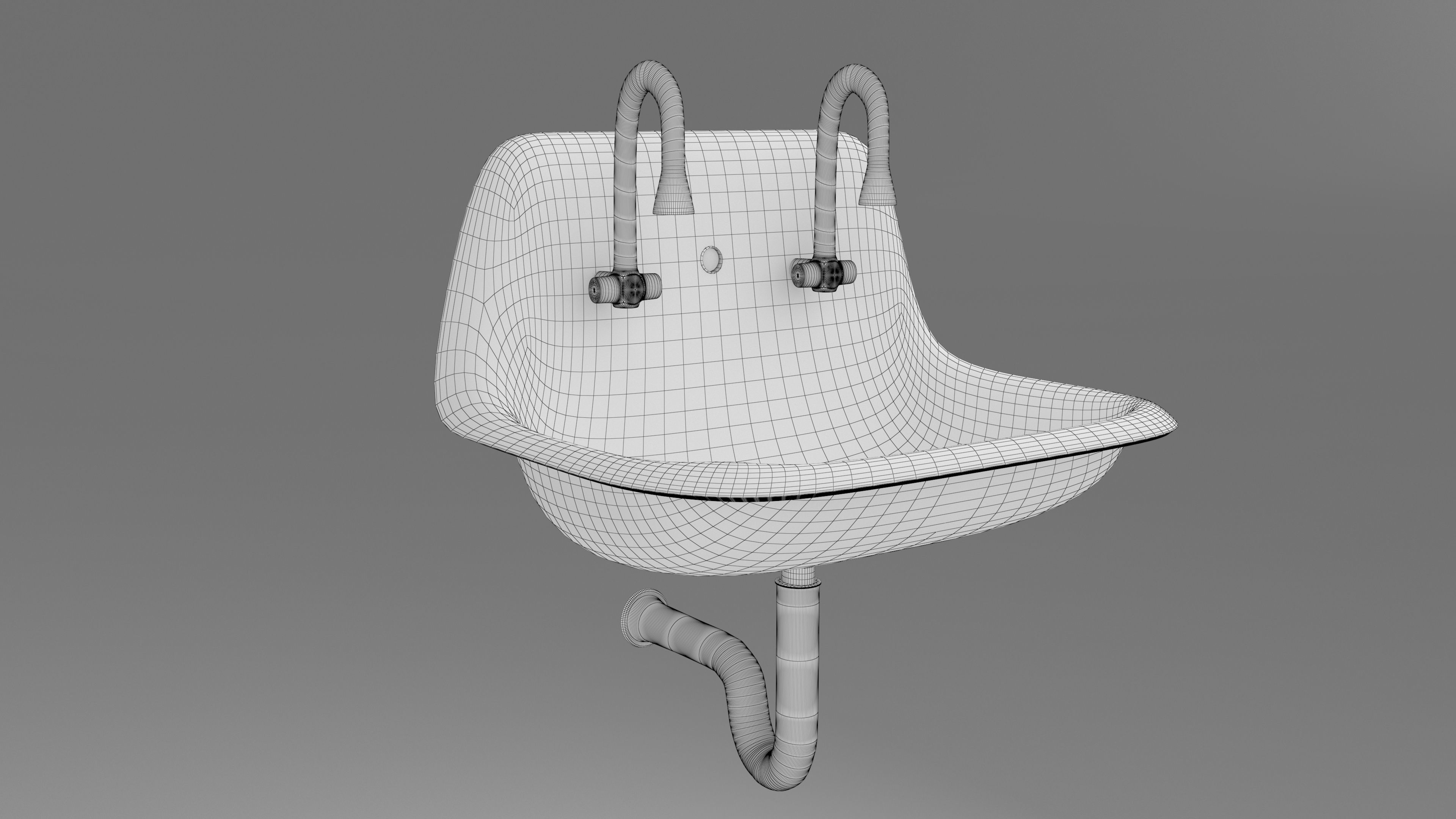 bathroom sink 3D model_7