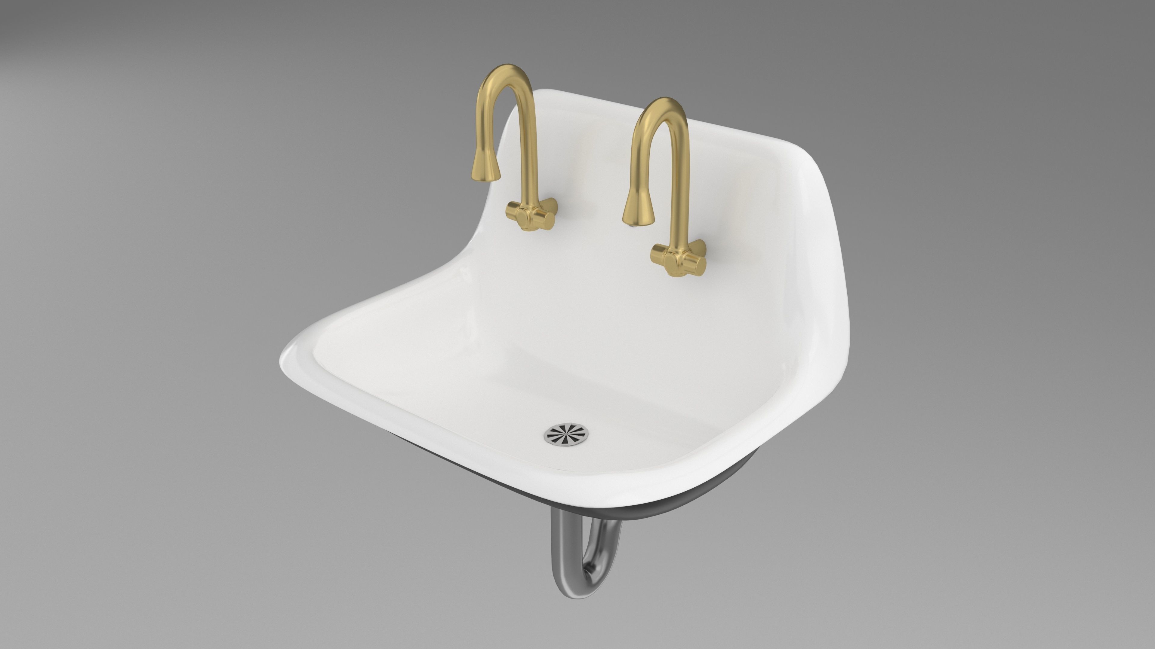 bathroom sink 3D model_6