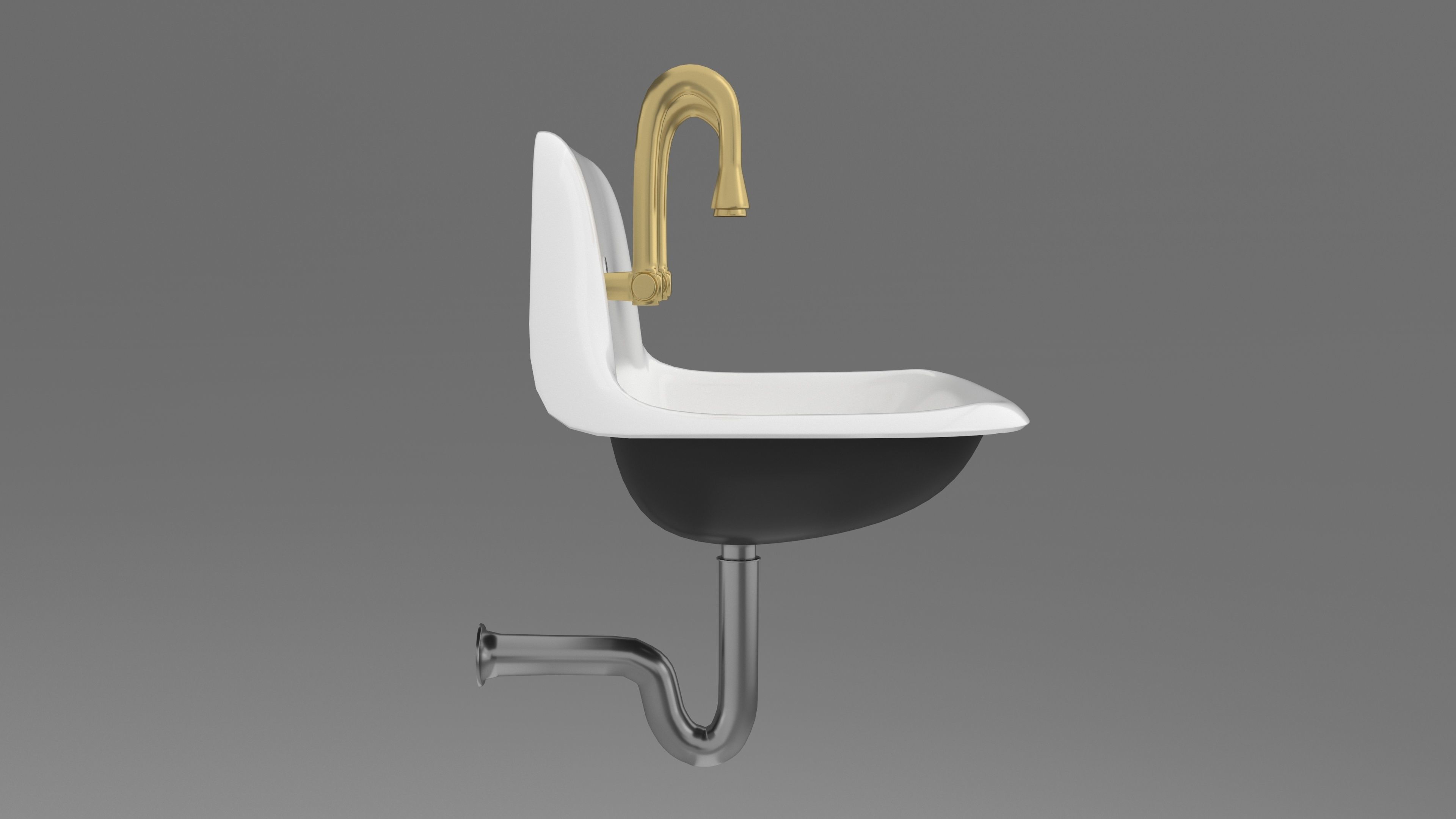 bathroom sink 3D model_5